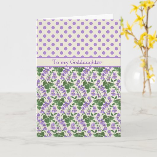 Violets, Kaart van februari voor de godslastering (Gele Bloem)