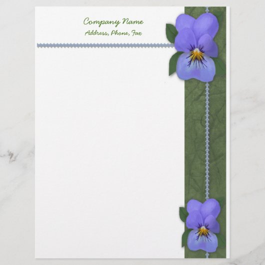 Violets Letterhead Briefhoofd (Voorkant)