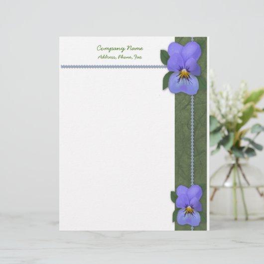 Violets Letterhead Briefhoofd (Staand voorkant)
