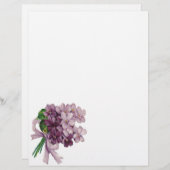  Violets Nosegay Bouquet Letterhead (Voorkant / Achterkant)
