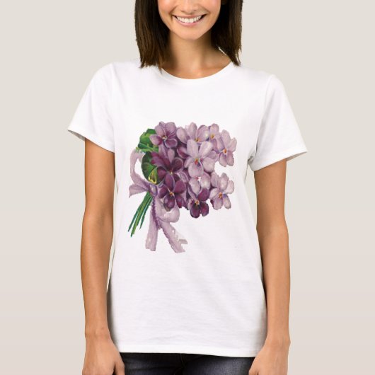  Violets Nosegay Bouquet Women's T-Shirt (Voorkant)