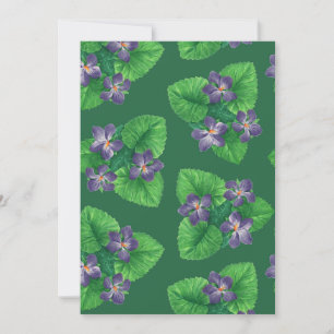 Violets op smaragdgroen