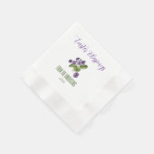 Violets Paaszegenjaar Papier Napkin Servet (Hoek)