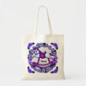 Violets Rocking Horse Tote Bag (Voorkant)
