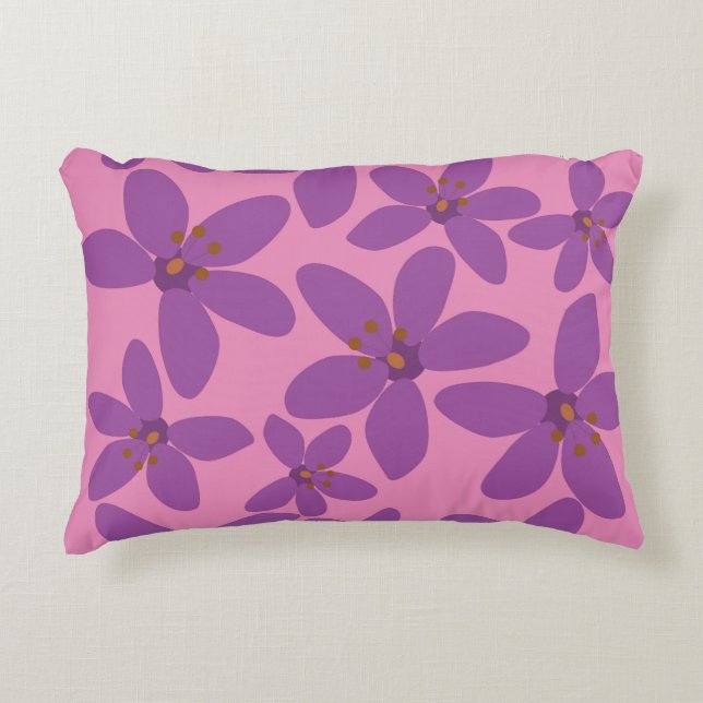 Violets_Roze Accent Kussen (Voorkant)