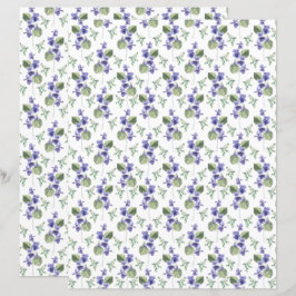 Violets Scrapbook Papier