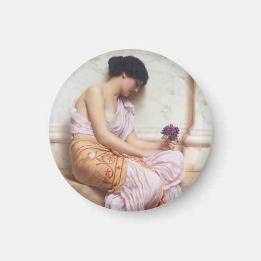 Violets Sweet Violets John William Godward Art Magneet (Voorkant)