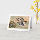  Violets Verjaardag Kaart (Gele Bloem)