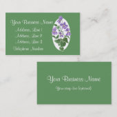 Violets Visitekaartje te personaliseren (Voorkant / Achterkant)