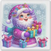 Violet's vreugdevolle kerstsfeer buiten sticker (Voorkant)