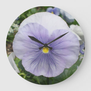 Violets~ Wall-klok Grote Klok
