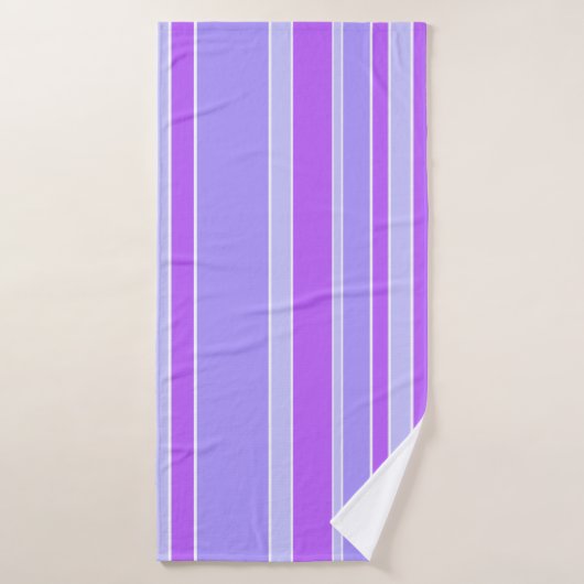 Violetstrepen Badhanddoek (Badhanddoek)