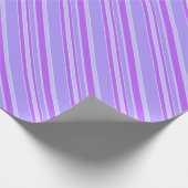Violetstrepen Cadeaupapier (Hoek)