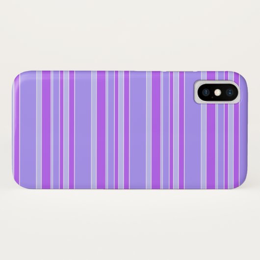 Violetstrepen Case-Mate iPhone Case (Achterkant (horizontaal))