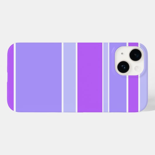 Violetstrepen Case-Mate iPhone Case (Achterkant (horizontaal))