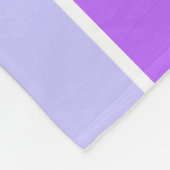 Violetstrepen Fleece Deken (Hoek)