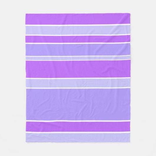 Violetstrepen Fleece Deken (Voorkant)