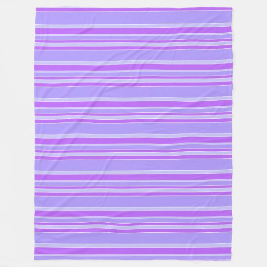 Violetstrepen Fleece Deken (Voorkant)