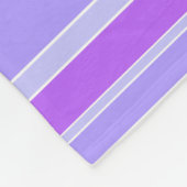 Violetstrepen Fleece Deken (Hoek)