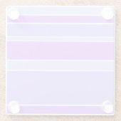 Violetstrepen Glazen Onderzetter (Achterkant)