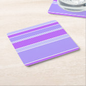 Violetstrepen Kartonnen Onderzetters (Schuin)