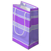 Violetstrepen Klein Cadeauzakje (Voorkant Gekanteld)