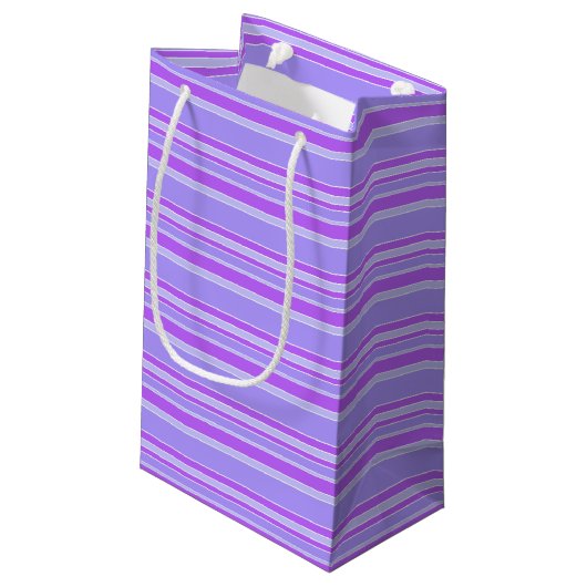 Violetstrepen Klein Cadeauzakje (Achterkant Gekanteld)
