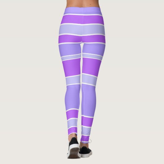 Violetstrepen Leggings (Achterkant)