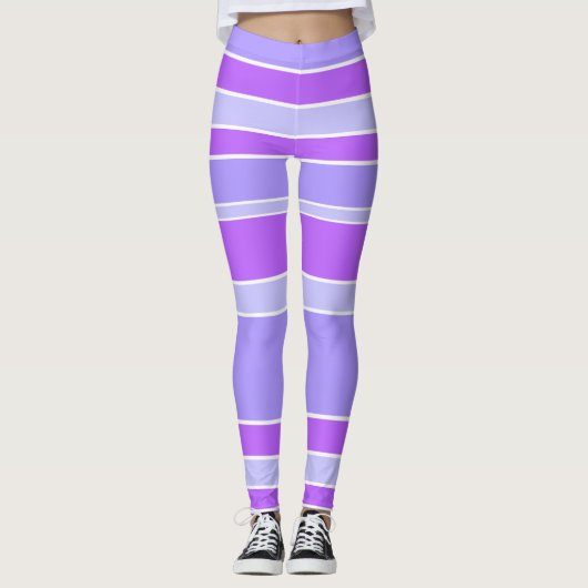 Violetstrepen Leggings (Voorkant)