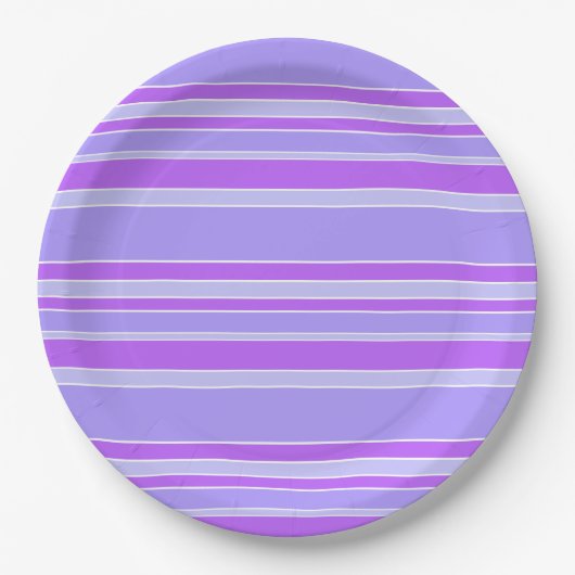 Violetstrepen Papieren Bordje (Voorkant)