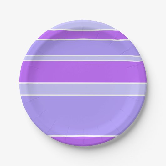 Violetstrepen Papieren Bordje (Voorkant)
