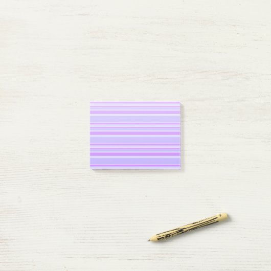 Violetstrepen Post-it® Notes (Op bureau)