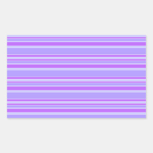 Violetstrepen Rechthoekige Sticker