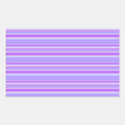 Violetstrepen Rechthoekige Sticker (Voorkant)