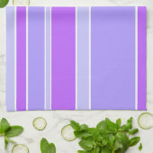 Violetstrepen Theedoek (Gevouwen)