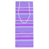 Violetstrepen Wijn Cadeautas (Achterkant)