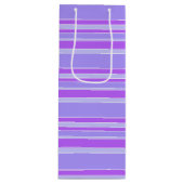 Violetstrepen Wijn Cadeautas (Voorkant)