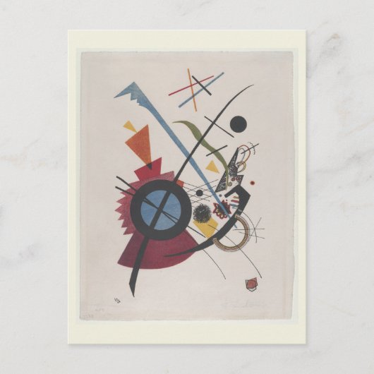 Violett (1923) van Wassily Kandinsky, Modern Art Briefkaart (Voorkant)