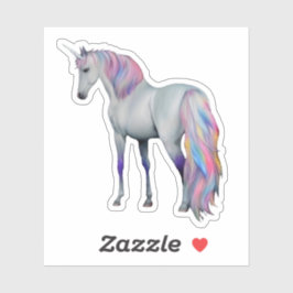 Violetta- Einhorn, stehend -  Sticker