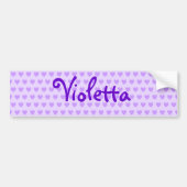 Violetta in Paars Bumpersticker (Voorkant)