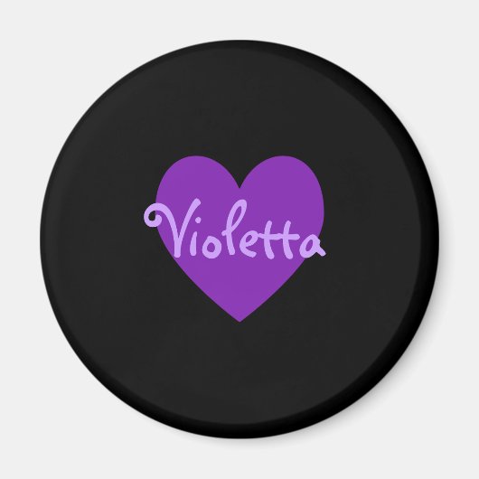 Violetta in Paars Magneet (Voorkant)