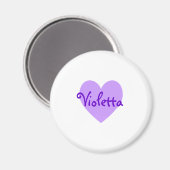 Violetta in Paars Magneet (Voorkant / Achterkant)
