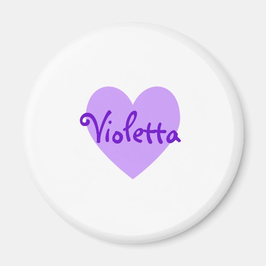 Violetta in Paars Magneet (Voorkant)