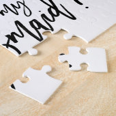 Violette Bloemen | Bruidsmeisje Voorstel Puzzel (Zijkant)