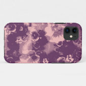 violette bloemen Case-Mate iPhone case (Achterkant (horizontaal))