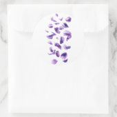 violette bloemen ronde sticker (Tas)