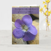 Violette de Kaart van de Pensionering van de (Gele Bloem)