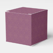 Violette effen minimalistische kleur bedankdoosjes (Voorkant Zijde)