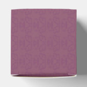 Violette effen minimalistische kleur bedankdoosjes (Bovenkant)