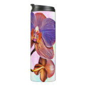 violette en amberkleurige orchidee thermosbeker (Geroteerd rechts)